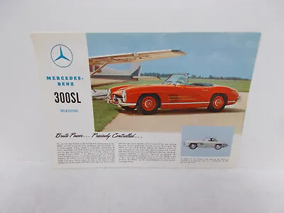 1960? Mercedes Benz 300sl Brochure • $6
