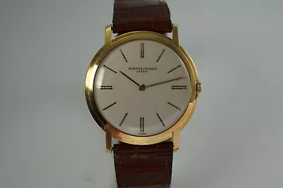 $4875 • Buy Vacheron & Contantin 18k Thin Dress Ref.6100 Beautiful Case Design Dates 1950's 