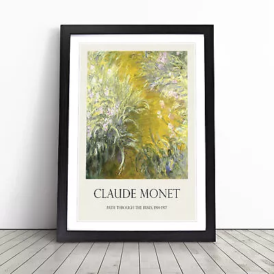 The Path Through The Irises By Claude Monet Wall Art Print Framed Canvas Picture • £24.95