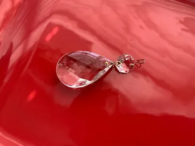 $6.99 • Buy Vintage Crystal Glass Prisms Chandelier 2  Tear Drop Pendant Replacement
