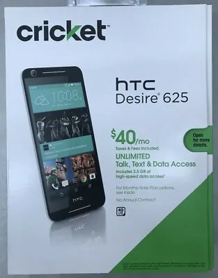 HTC Desire 625 - 8GB - Black (Cricket) Smartphone *READ DESCRIPTION* • $49.99