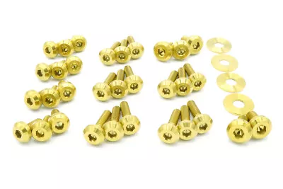 Dress Up Bolts For Evo 8 VIII 9 IX 03-06 4G63T Titanium Stage 3 Engine Kit Gold • $186.99