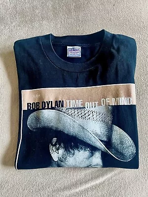 Vintage 1997 Bob Dylan Time Out Of Mind T-Shirt Black XL AllSport VTG Band Tee • $120