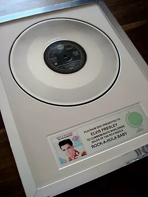 £84.99 • Buy Elvis Presley Rock-a-hula Baby Platinum Disc 10  Single Record Award