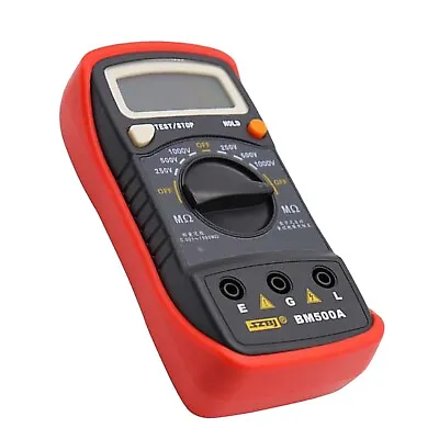 BM500A 1000V Digital Resistance Tester Insulation Meter Megohmmeter Megger 1999M • $23.19