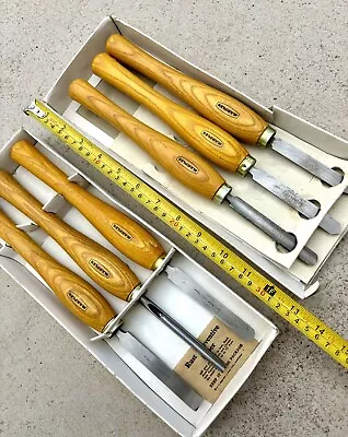 MARPLES WOOD TURNING 6 PIECE SET OF TOOLS - England • $129.99