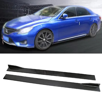  For VW Golf IV MK4 R32 03-05 Side Skirt Extension Body Kit Rocker Lip Splitters • $48.98