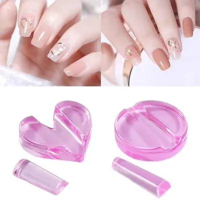 Nail Art Tools 2Pcs Curve Molds Embossed Acrylic Designs Bender Shaper Equipment • $18.79