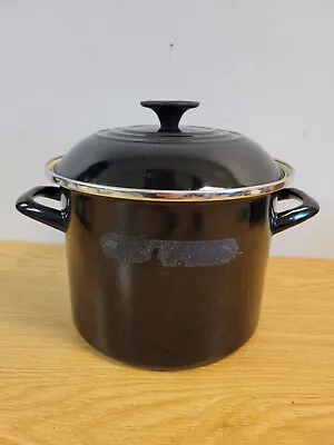 Le Creuset Enameled Steel Black Stock Pot • $29.99