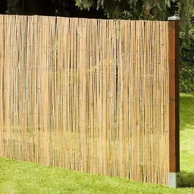 Natural Bamboo Garden Slatted Fence Privacy Screen Roll Natural Slatted Fencing • £18.99