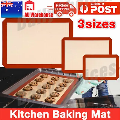 Eco-friendly Non Stick Silicone Baking Mat BBQ Pastry Oven Knead Dough Sheet • $16.99