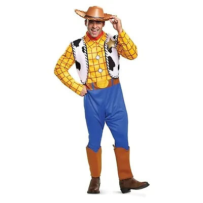 Disney Disguise Men's Toy Story Woody Classic Fancy Dress Costume Adult Size XL • £49.99
