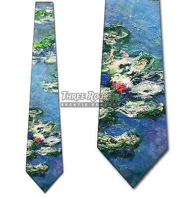 Water Lily Ties Mens Van Gogh Neckties Art Tie • $18.75