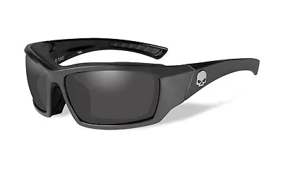 Harley-Davidson Wiley-X Tattoo Gray Frame Silver Lens Riding Sunglasses HATAT02 • $48.59