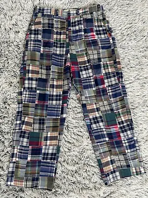 Brooks Brothers Men’s Pants 34x29 Clark Quilted Patchwork Indian Madras Plaid • $69.99