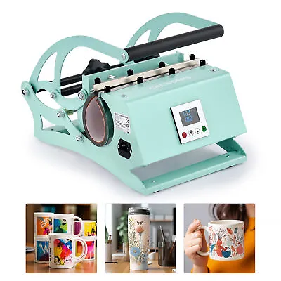 CREWORKS Tumbler Mug Heat Press 9-30oz Sublimation Heat Transfer Machine For DIY • $103.24