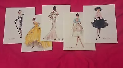 SET OF 5 ROBERT BEST BARBIE WATERCOLOR FASHION ART PRINTS (8x10) • $18