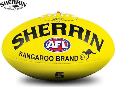 Sherrin Kangaroo Brand Size 5 Football - Yellow • $29