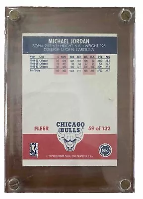 1987 Fleer - #59 Michael Jordan • $300