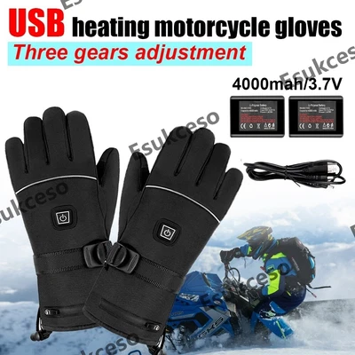 $31.59 • Buy Winter Electric Heated Gloves Liner For Men And Women With Rechargable Battery