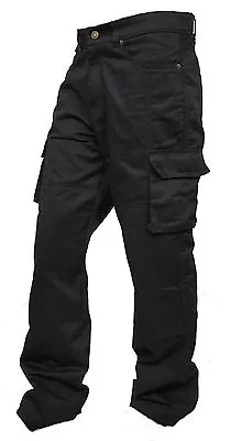 Mens Motorcycle Working Cargo Trousers Jeans Pants With Aramid Protective Lining • £39.99