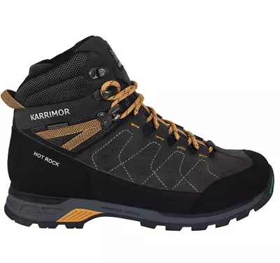 Karrimor Hot Rock Mens Walking Boots Grey/Yellow UK 15 US 16 *REFSSS653 • £28.99