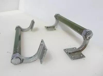 £100 • Buy Vintage Chromed Brass & Bakelite Door Handles Shop Pulls Old Pub Cinema Deco 10 