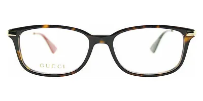 Gucci GG0112OA Eyeglasses Women Gold Rectangle 53mm New & Authentic • $392.53