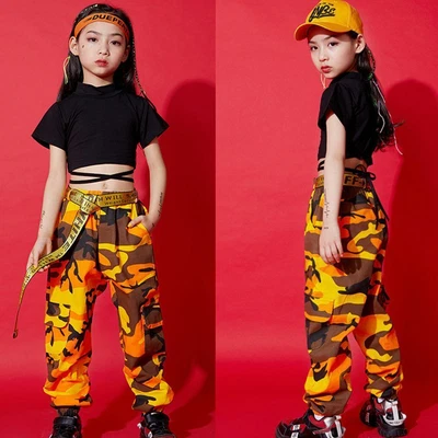 £9.99 • Buy Hip Hop Modern Girls Street Dance Wear Costume Jazz Kids Clothes Performance