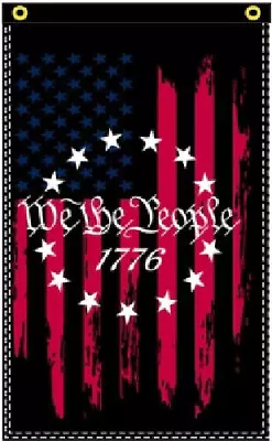 3x5 We The People 1776 Betsy Ross Vertical Sleeve And Grommets Flag Banner 100d • $12.88