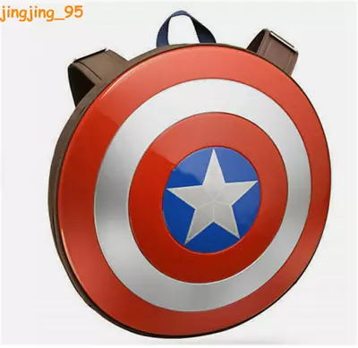 Marvel 75th Anniversary Captain America Shield Backpack Large Size Bag Gift Cos • $91.35