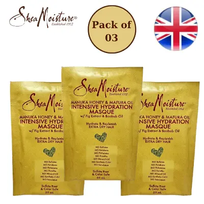 SheaMoisture Manuka Honey & Mafura Oil Intensive Hydration Treatment Masque 59ml • £8.99
