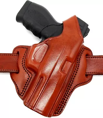 TAGUA Classic Right Hand Brown Leather Thumb Break Belt Holster - CHOOSE GUN  • $49