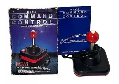 Vintage WICO Command Control Red Ball Joystick Controllers Original Box Atari • $29.99