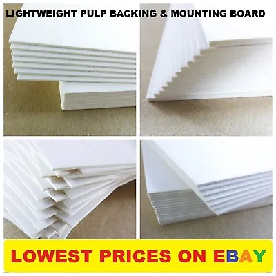 A5 A4 A3 A2 Card Sheets Backing Board 1mm 2mm Thick Paper Mount Model Art Crafts • £5.31