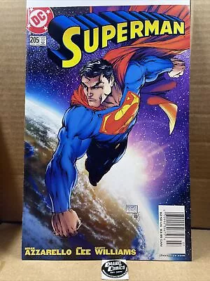 Superman #205 Newsstand Edition Michael Turner Cover Jim Lee Art HTF VF • $79.99