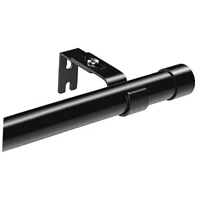 30 To 44 Inches Curtain Rods For Windows 1 Inch Metal 30-44  Black Curtain Rod • $22.38