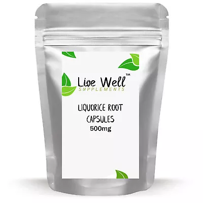 Liquorice / Licorice Root Powder 500mg Capsules Premium Quality! FREE P&P • £3.49