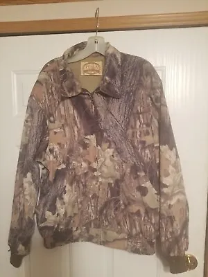 Vintage Pella Original Mossy Oak Break Up Hunting Coat Sz XL. USA Made. C4 • $40