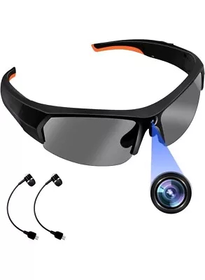  Camera Glasses HD 1080P Bluetooth Glasses With Camera Sunglasses Smart Video  • $53.99