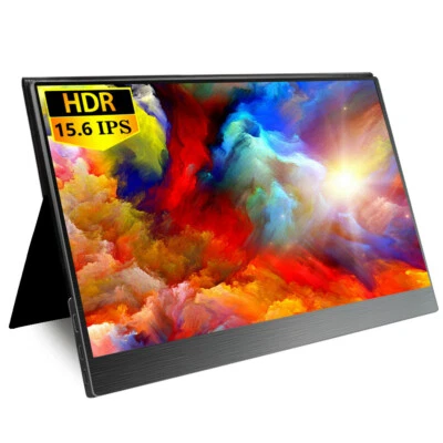 $114.99 • Buy 15.6'' Inch 1080P Utra-light Portable Monitor USB C HDMI For Laptop PS3/XBOX 360