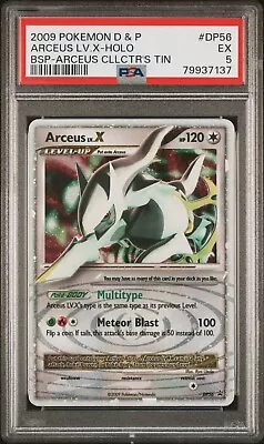 2009 Pokemon D & P Arceus Lv.x-holo Bsp-arceus Collector's Tin Psa 5 Ex • $19.99