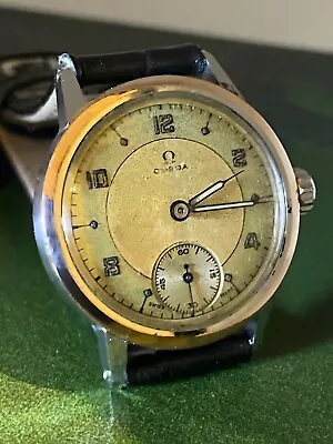 V Rare Omega Military C1943 Caliber 100 Watch. Two-Tone Dial. All Original Parts • $2950