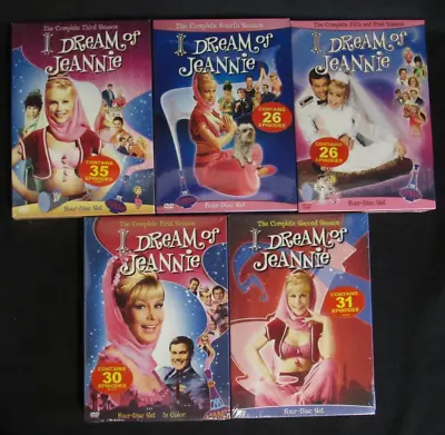 I Dream Of Jeannie Complete TV Series Seasons 1-5 DVD Box Sets Sealed New PX211 • $36.95