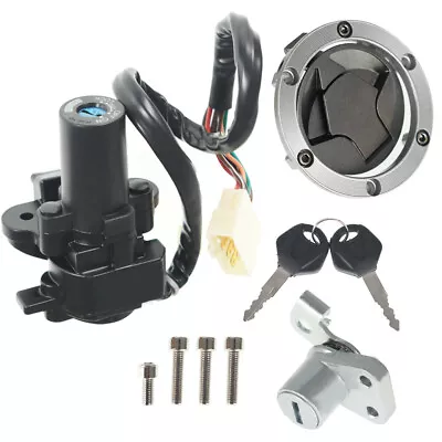 For Kawasaki Ninja 250R EX250J 2008-2012 Ignition Switch Lock Gas Cap Cover Set • $28.88