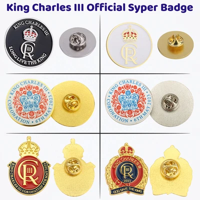 £3.99 • Buy KING CHARLES III CORONATION SOUVENIR PIN BADGE - 6th MAY 2023 - STREET PARTY