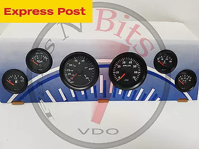 VDO 12v Marine SPEED BOAT Full BLACK GAUGE ONLY KIT Brand New..! • $577.23