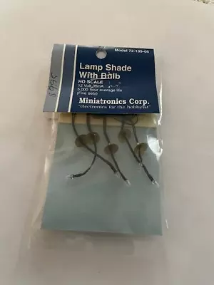 Miniatronics Lamp Shade With Bulb Mini Connectors  4 Pin  Lamppost • $9.95