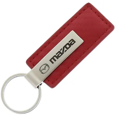 Mazda Carbon Fiber Leather Keychain (Red) • $15.95