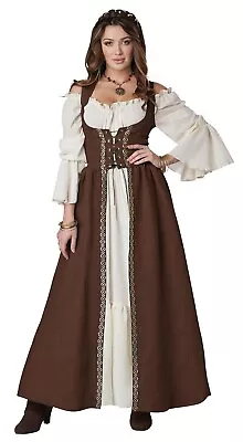 Medieval Overdress Renaissance Adult Costume (Brown) • $31.88